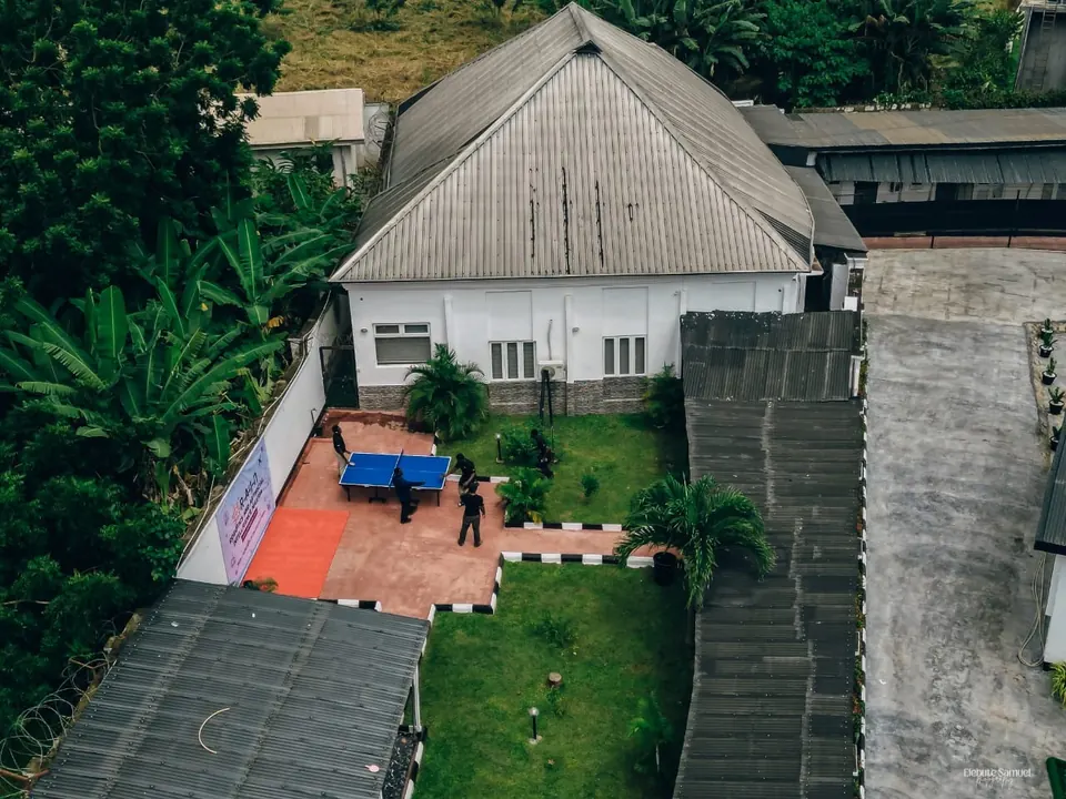 Aerial view of the RAIN campus in Ibadan