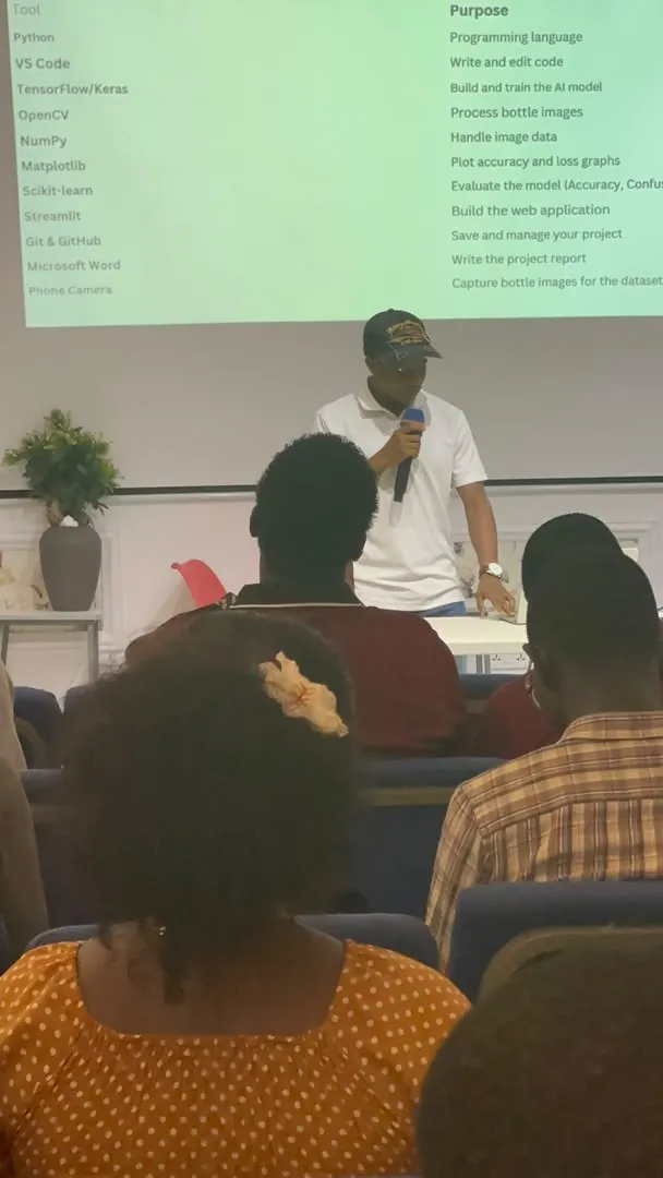 A presentation in progress