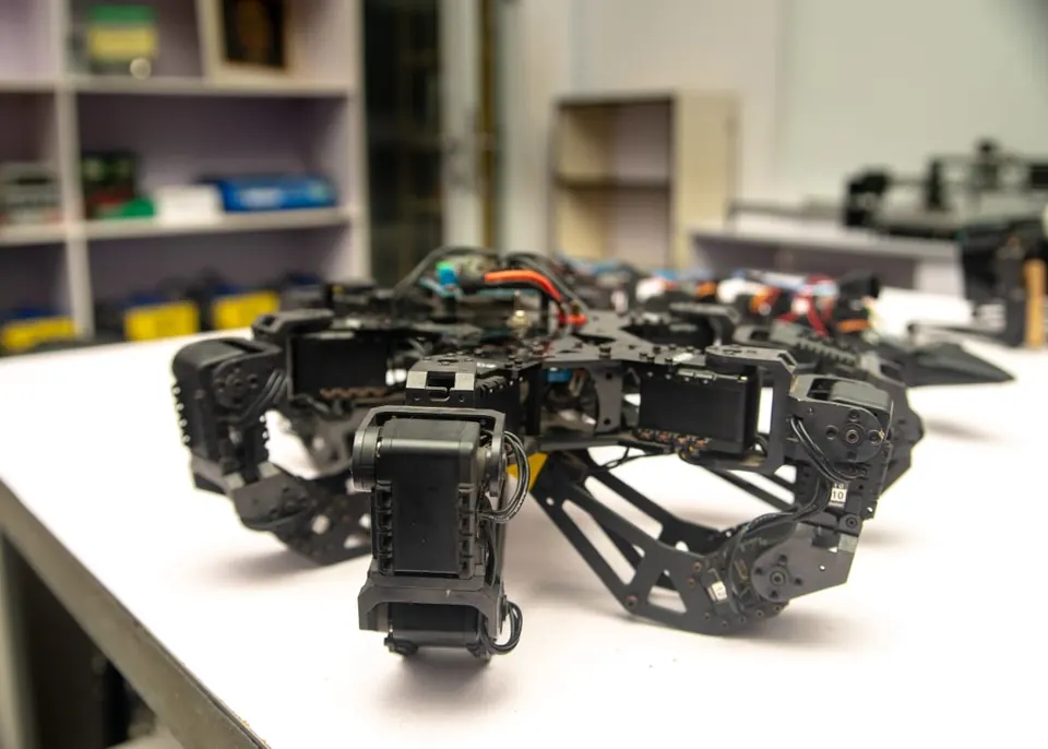 A hexapod walking robot in the RAIN lab